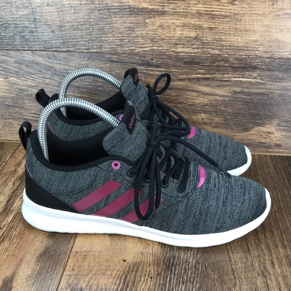 adidas cloudfoam qt racer women's shoes black copper free delivery